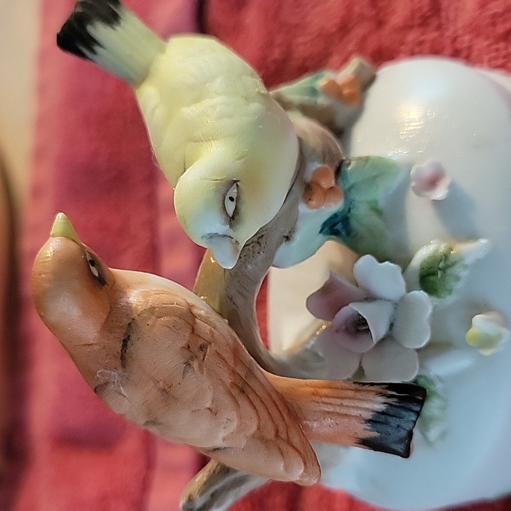 LEFTON TRINKET BOX WITH BIRDS. VINTAGE - Picture 2 of 5